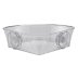 Croydex Press 'N' Lock Corner Basket - Clear (PA120832) - thumbnail image 2