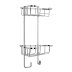 Croydex rust free two tier medium corner basket - mild steel (QM260241) - thumbnail image 2