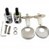 Daryl Reve toilet seat hinge pack - stainless steel (ETA024-CP) - thumbnail image 2