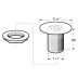 Deva 1.5" Free Flow Unslotted Bath Waste - Chrome (WSTGR112/UNS) - thumbnail image 2