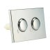 Twyford Dual Flush Mini Plate - Chrome Plated (CF9032CP) - thumbnail image 2