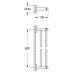 Grohe Essentials Double Towel Rail - Brushed Warm Sunset (40802DL1) - thumbnail image 2