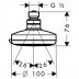 Hansgrohe Croma 100 overhead shower Vario (27441000) - thumbnail image 2