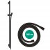 hansgrohe Unica Shower Rail S Puro - 90cm with Shower Hose - Matt Black (28631670) - thumbnail image 2