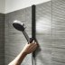 Hansgrohe WallStoris Push Slider - Matt Black (27917670) - thumbnail image 2