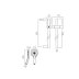 Vado Ora Square 3 Function Slide Rail Shower Kit - Chrome (ORA-MFSRK/SQ-CP) - thumbnail image 2