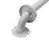 Croydex 600mm Stainless Steel Straight Grab Bar - White (AP501222) - thumbnail image 3