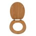 Croydex Tramonti Flexi-Fix Wood Toilet Seat - Oak Effect (WL610576H) - thumbnail image 3