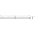 Hansgrohe WallStoris Wall Bar - 70cm - Matt Black (27904670) - thumbnail image 3