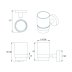 Croydex Flexi-Fix Britannia Tumbler and Holder - Chrome (QM581841) - thumbnail image 4