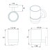 Croydex Flexi-Fix Epsom Tumbler and Holder - Chrome (QM481841) - thumbnail image 4