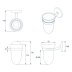 Croydex Hamsptead Tumbler And Holder - Chrome (QM641841) - thumbnail image 4