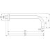 Ideal Standard Idealrain L1 wall arm 300mm chrome (B9444AA) - thumbnail image 4